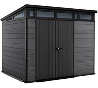 Abri de jardin CORTINA 97 en résine - KETER - gris et noir - 6m²