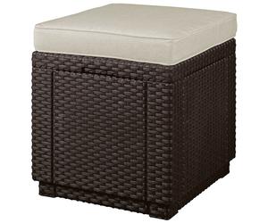 KETER CUBE Repose-pieds, 42 x 42 x 39 cm, marron/beige 17192157