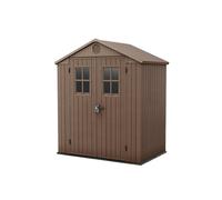 Keter Darwin 6 x 4 Maison de Jardin Effet Bois, Marron, 190 x 122 x 221 H cm