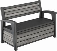 KETER DECO GARDEN BENCH 227L Banc de rangement, 133 x 61 x 89 cm, gris 17213853