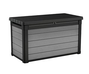 Keter Denali Coussin Box, 380 l, Gris/Marron, 122,9 x 62.1 x 70,59 cm