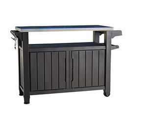 KETER Desserte barbecue gris UNITY XL - 207 litres - 134 x 51.7 x 89.6 cm