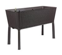 Keter Easy Growing 120 litres - Carré Potager sur Pied en rotin 114x49x75 cm