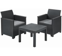 KETER ELODIE Ensemble de balcon, graphite/gris 17209482