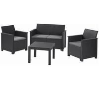 KETER ELODIE Ensemble de jardin 2 places, graphite/gris 17209485