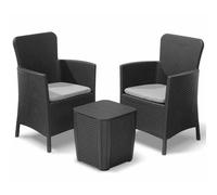 Keter Ensemble de Meubles de Balcon 5 pcs Mobilier Graphite/Cappuccino vidaXL