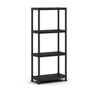 Etagère modulable KETER - Noir - 60 x 30 x 135 cm - 4 tablettes résistantes à l'humidité