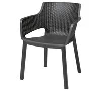 KETER EVA Chaise de jardin, 57,7 x 62,5 x 79 cm, graphite 17210109