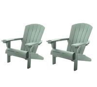 KETER Fauteuil de Jardin Adirondack - Lot de 2 - Vert
