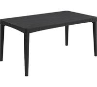 KETER GIRONA Table de jardin rezolith/osier rond 160 x 90 x 74 cm, graphite 17204645