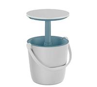 Keter Glacière table Go Table Cool Bar – 16 litres – Portable – Blanc/Bleu – Design élégant