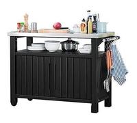 KETER Grand buffet barbecue 0,66m² en résine - Gris