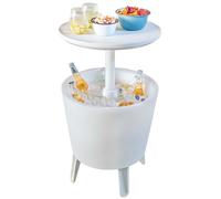 KETER ILLUMINATED COOL BAR Table de rafraîchissement lumineuse, blanc 17204184