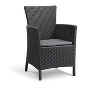 Keter Iowa - Fauteuil de Jardin 60x62x89 cm Gris Graphite
