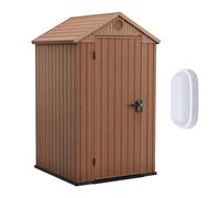 Keter - Keter Darwin 4x4 abri de jardin + éclairage extérieur LED inclus (259006-WO744)