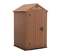 Keter - Keter Darwin 4x4 abri de jardin en résine marron 123,8 x 117 x 205,1 cm (259006)