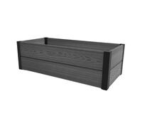 Keter Maple 249296 - Bac à fleurs - Bordure de jardin - plastique - 106 x 50 x 32 cm - Résistant aux intempéries - gris
