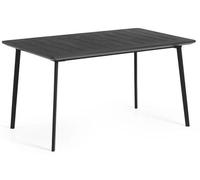 KETER METALEA Table de jardin, 146 x 87 x 75 cm, imitation métal noir 17209811