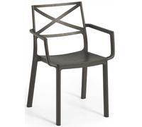KETER METALIX Fauteuil en plastique, 60 x 53 x 81 cm, imitation métal bronze 17209788