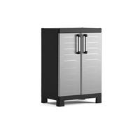 Keter Meuble bas Detroit gris clair - Compact, fin et extrêmement résistant pour l'extérieur