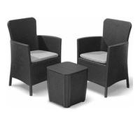 Keter Mobilier pour balcon Miami 5 pcs Graphite 223815 gris G