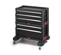 Keter | Module Servante 5 tiroirs, Noir, 56,2 x 28,9 x 50,2 cm, Plastique