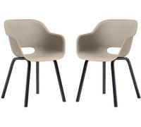 KETER NOA DUO Fauteuil de jardin (lot de 2), pieds en métal, silver sage 17213493