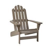 Keter Ozark Adirondack Chaise avec finition résistante aux intempéries, mobilier d'extérieur pour se divertir au bord de la piscine, de la terrasse et du foyer, assemblage facile pour une assise extérieure robuste et stable, bois