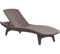 KETER Pacific Chaise de jardin inclinable 197 X 75 X 41 cm - Cappuccino 17195066_C