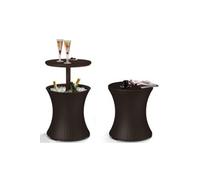 KETER COOL BAR ROTIN Table de cocktail, marron 17194548