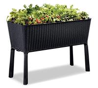 KETER EASY GROW 120L Jardiniere, rotin, anthracite 17194592