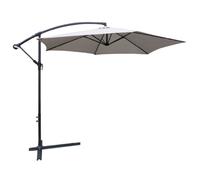 Parasol déporté rond collioure diamètre 3m - gris Keter 14-700765 G