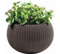 KETER Pot de fleurs Cozy M à suspendre - gris brunâtre