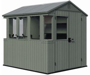KETER POTTING SHED Abri de jardin 2en1, avec plancher, 190 x 244 x 221 cm, vert 17213856