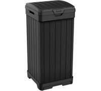 KETER BALTIMORE 125L Poubelle en résine, 41 x 41 x 87,4 cm, noir 17206192