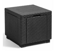 Keter Pouf de rangement Cube Graphite 213816 422801