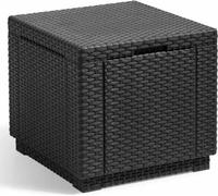 Keter Pouf de rangement Cube Graphite 213816 422801