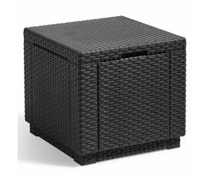 Keter Pouf de rangement Cube Graphite 213816 422801
