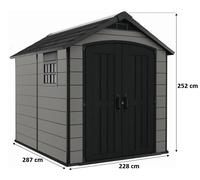 KETER PREMIER 759 Abri de jardin, 228 x 287 x 252 cm 17212350