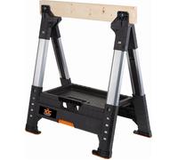 KETER ROC PRO GEAR Lumber Jack Tréteau avec plateau en bois 71x6,9x82 cm 17203039