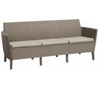KETER SALEMO 3 Canapé, 187 x 67 x 76 cm, cappuccino/beige 17209039