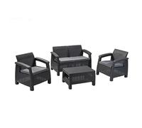 KETER CORFU Ensemble de jardin, graphite/gris 17197361