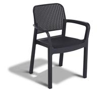 KETER SAMANNA Chaise empilable, 53 x 58 x 83 cm, graphite 17199558
