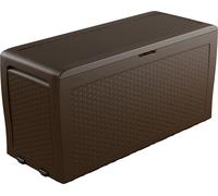 KETER SAMOA RATTAN 270L Coffre de rangement 117 x 45 x 57 cm, marron 17209570