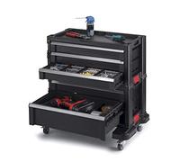 Coffre à outils modulaire - Keter - Noir - 5 tiroirs - 4 roues - Résine