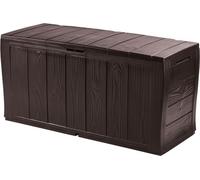 Keter Sherwood - Boîte de rangement pour le jardin 270 L - 117 x 45 x 57,5 cm - marron