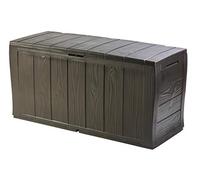 Keter Sherwood Coffre de Rangement extérieur en Plastique, 117 x 45 x 57.5 cm - Marron
