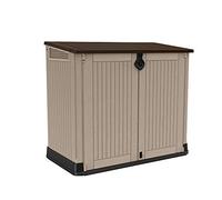 Keter Coffre à outils d'extérieur Store It Out Midi 132 x 71,5 x H.113,5 cm beige/marr.