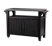 Keter Table coffre d'appoint pour barbecue Unity XL Résine Marron