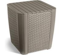 Keter Table d appoint de jardin Luzon Osier plat Cappuccino G